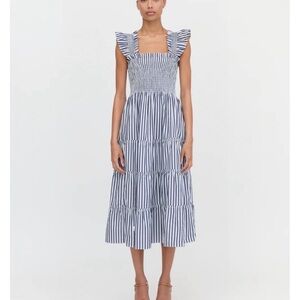 Hill House Home Ellie Nap Dress in Navy Stripe